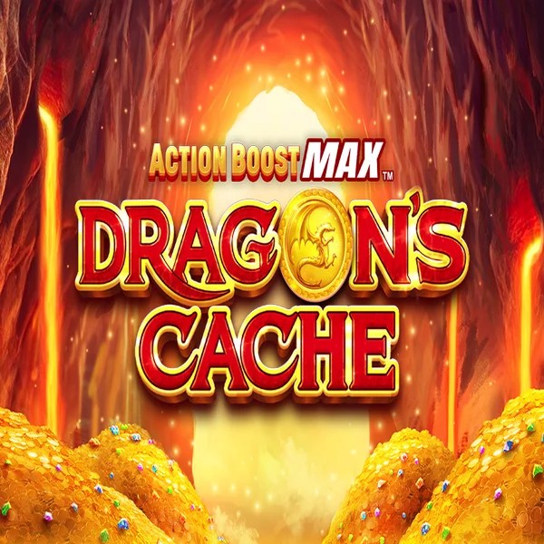 Action Boost Max Dragon's Cache casino game by SpinPlay Games – featured logo at Betspino Casino