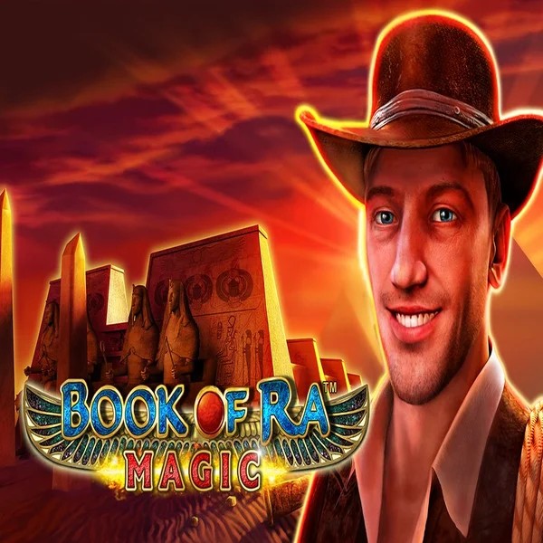 Book of Ra Magic logo by Greentube at Betspino Casino
