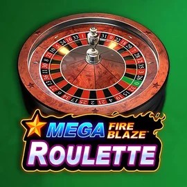 Mega Fire Blaze Roulette online game logo by Playtech on betspinocasino.org