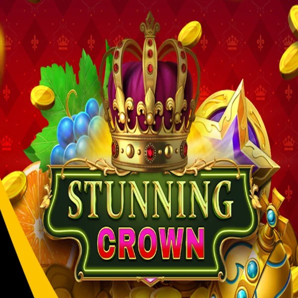Stunning Crown slot logo by BF Games at Betspino Casino