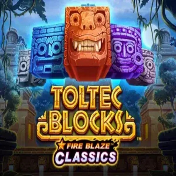 Fire Blaze: Toltec Blocks game by Rarestone Gaming – logo hosted on Betspino Casino